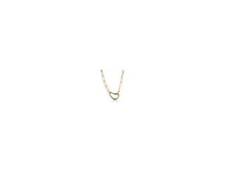 This Abstract necklace makes a statement with its' unique design. Paperclip chain made of sterling silver. An abstract pendant hangs from the 18 long chain. Unique carabiner clasp closure. Ships in a Jilco purple gift box that holds every piece to perfect