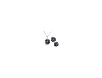 The ultimate classic but oh-so-cool, the most perfect mystic topaz stud earring and necklace set. Classic stud earrings featuring 5mm genuine round mystic topaz and a solitaire pendant necklace featuring a 6.5mm round mystic topaz set in lustrous sterling