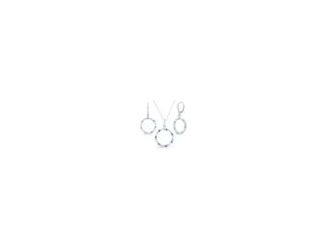 This stunning earrings and pendant set glows in the sunlight and moonlight. They are set with shades of genuine blue topaz--London blue, sky blue, and Swiss blue. The earrings have .05twt round diamond accents and are pierced only. The necklace has genuin