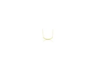 Elevate your style with this Gold Plated Curve Bar Necklace, meticulously designed in 925 Sterling Silver, measuring 40mm in length. This necklace artfully combines the richness of gold with the sleek and elegant curve bar design, creating a refined acces