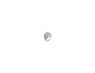 Men's 17.5MM Statement Baguette Clear CZ Studded Square Top Ring in Rhodium Plating over 925 Sterling Silver Size-12