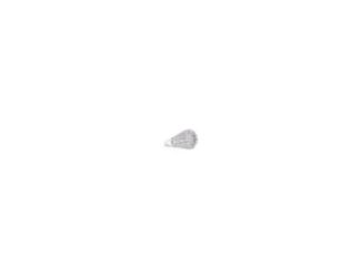 Men's 17.2MM Round Recessed Top Baguette cut Clear CZ Ring in Rhodium Plating over 925 Sterling Silver Size-12