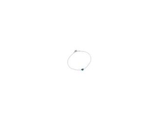 Adorn your wrist with the captivating beauty of our Rhodium Plated Turquoise Heart Bracelet, meticulously crafted in 925 Sterling Silver. This elegant bracelet exudes a perfect blend of sophistication and timeless charm, making it a perfect addition to yo