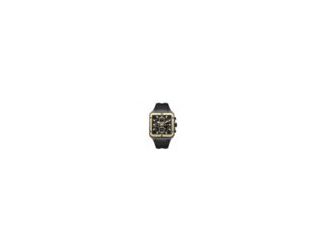 Built to command attention, Kenneth Cole New York's Arlington chronograph makes a bold statement with its square ion-plated black case and industrial screwed ion-plated gold topring. The black case, crown, and pushers amplifies its sleek, urban edge. A bl