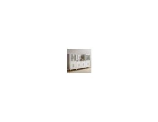 Elevate your home with the Roarke 3-Piece Sideboard and Pantry Set. It features beautiful metal hardware and tempered glass doors that stand out in any room. There are six spacious cabinets with adjustable shelves for customizing your storage needs. Cable