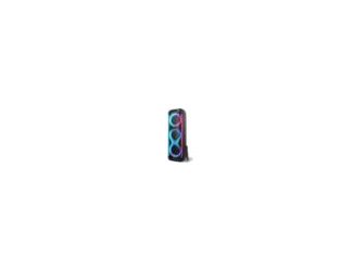 Experience 3800 watts of powerful, full-scale sound with a mobile entertainment system built to move and engineered to perform. Three massive 8" woofers and a 1" tweeter deliver monumental audio output, fully customizable with dedicated volume, treble, an