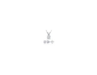 Embark on a journey of refined elegance with our 0.35ct Round Lab Grown Diamond Pendant-Earring Set in 14K White Gold-a radiant ensemble designed to elevate the art of gift-giving. At the heart of this set, delicate 0.35-carat lab-grown diamonds create a 