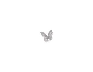 An eye-catching and whimsical butterfly ring that adds charm to any jewelry collection. Spotted on many influencers and celebrities. Main Stone: Diamond Crystalline Stone Color: White Diamond Crystalline Total Gem Weight: 4ctw Metal Type: Sterling Silver 