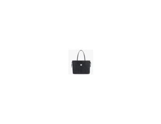 Reversible design. Nappa leather trim. Removable Visetos zip pouch with leather shoulder strap. Leather top handles. MCM logo plate on front. Protective leather feet. Cobalt hardware. Cotton canvas lining. Made in Korea. 13.0 x 18.1 x 7.9 inches. 9 inch h