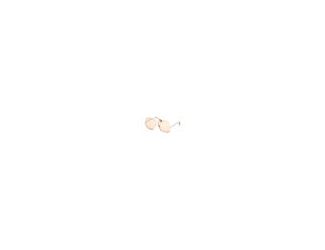 The Max Mara Elsa Photochromic sunglasses feature a large square lens shape with a butterfly profile suitable for women. The shiny rose gold metal frame is accented with a high single bridge design and acetate temple tips. These sunglasses are fitted with
