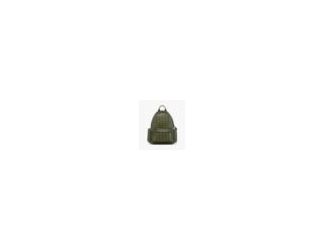 Visetos monogram canvas backpack with natural leather trim. Form follows function in the purposeful design of the updated Stark silhouette in Khaki Moss Visetos and natural leather. A trilogy of outer pockets for accessories is featured in tandem with int