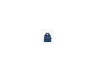 Visetos monogram canvas backpack with pyramid stud embellishments and natural nappa leather trim. A portable icon, embodying the boundless spirit of the global nomad. Crafted from blue Visetos canvas and natural nappa leather, the Stark backpack is renown