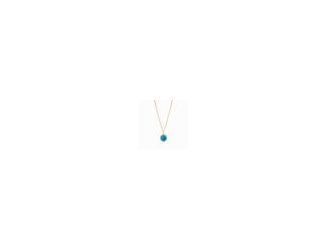 One necklace, two ways to wear it-one side features a glittering gemstone, while the reverse side features a fleur-de-lis intaglio. 24K gold plate. 17 - 18-inch adjustable length.