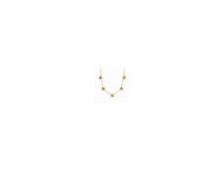 A symbol of soft romance, the Julie Vos Bloom Delicate Station Necklace features golden flower stations delicately placed along a refined rope chain. The tender floral touch adds an ethereal elegance, making it perfect for layering or wearing solo for a w
