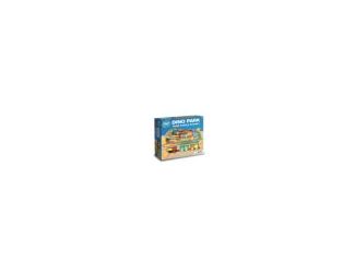 Includes soft easy-to-assemble EVA puzzle track pieces that create a full train layout. Safe and perfect for preschoolers. Comes with 1 engine and 2 train cars that connect magnetically. Features colorful dino characters and realistic scenery add-ons. Cre