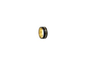 This 8mm thick Matte Black & Gold Faceted Tungsten is a true work of art with it's artfully placed gold accent. Its available in several sizes, and features a Faceted Metal Finish and Black Plating for a bold look.