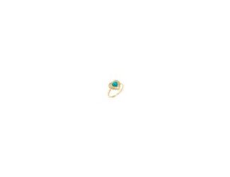 Light up your everyday looks with the Turquoise Heart Shield Ring by Adina Eden, a standout Ring. Add personality to your pieces with this ring for women, crafted in Turquoise. When your plans go from casual to chic, this piece makes even your most basic 