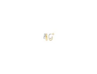 These two-tone earrings crafted from 14-karat gold bring polish to both day and evening looks. Snap-post closure. 14kt Yellow Gold & White Gold Two-Tone Side by Side Open Hoop Earrings is perfect for everyday.