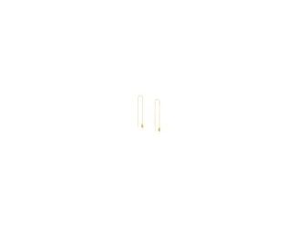Slide these fluid threaders through your ear piercings for comfortable all-day wear. Crafted in 14K yellow gold, these wire threaders will become your favorites! 14kt Yellow Gold Mini Teardrop Threader Earrings is perfect for everyday.