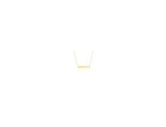 The classic bar necklace always looks chic. Featuring a small heart cutout, this bar necklace has a graceful feel and is engravable. 14kt Yellow Gold Bar Necklace with Heart Cutout is perfect for everyday.