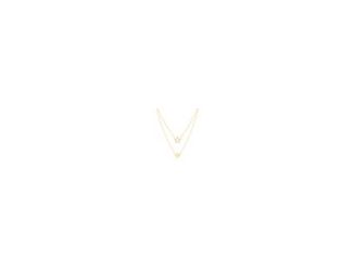 You'll have stars in your eyes for this 14K yellow gold wire and solid star duet necklace. The celestial piece is on an layered chain. 14kt Yellow Gold Wire and Solid Star Duet Necklace is perfect for everyday.
