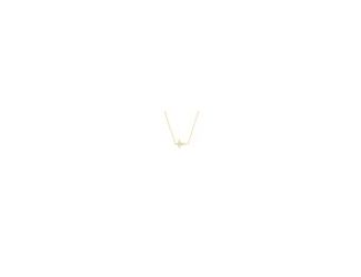 This 14K yellow gold 1/15tcw diamond tapered cross necklace adds a graceful element to your outfit. 14kt Yellow Gold Diamond Tapered Cross Adjustable Necklace is perfect for everyday.