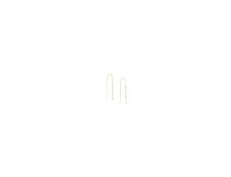 Slide these fluid threaders through your ear piercings for comfortable all-day wear. Crafted in 14K yellow gold, these wire threaders will become your favorites! 14kt Yellow Gold Bead Accent Threader Earrings is perfect for everyday.