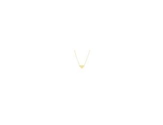 Feel divine in this necklace featuring a simple flat heart. This piece is simple while still bringing a new element to your style.  14kt Yellow Gold Simple Flat Heart Adjustable Necklace is perfect for everyday.