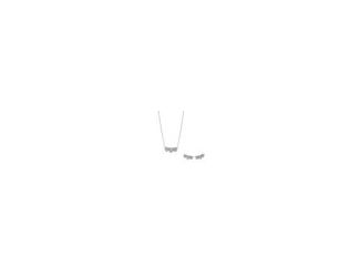 Radiate love. These sterling silver stud earrings feature three heart-shaped stones connected by a halo of sparkling pav. the perfect gift for yourself or someone special. Sold as a pair. Shine with love. Our sterling silver collier features three heart-s