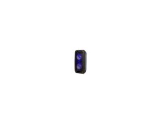 The rechargeable party trolley speaker is a portable audio system designed for easy transportation and powerful sound delivery at events, gatherings, or outdoor activities. Featuring LED lighting effects that pulse to the beat of the music, creating an en