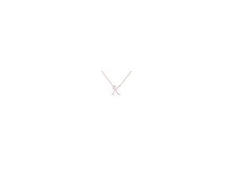 Diamond Initial Pendant Alphabet 'K' with chain in Rose Plating over 925 Sterling Silver 0.10ct, Color-IJ, Clarity-I2. This product is a beautiful 0.10ct diamond initial pendant with an 18" rope chain. The diamond is set in a 925 Sterling Silver setting a
