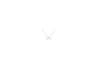 Diamond Initial Pendant Alphabet 'M' with chain in Yellow Plating over 925 Sterling Silver 0.10ct, Color-IJ, Clarity-I2. This product is a beautiful 0.10ct diamond initial pendant with an 18" rope chain. The diamond is set in a 925 Sterling Silver setting