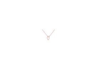 Diamond Initial Pendant Alphabet 'O' with chain in Rose Plating over 925 Sterling Silver 0.10ct, Color-IJ, Clarity-I2. This product is a beautiful 0.10ct diamond initial pendant with an 18" rope chain. The diamond is set in a 925 Sterling Silver setting a
