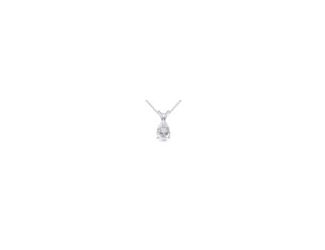 The 2.00 ct Lab-Grown Pear-Shaped Diamond  Pendant in 14K White Gold with 18" Chain  is a breathtaking and timeless piece of jewelry that offers both elegance and modern sophistication. At the heart of this pendant is a stunning 2.00 carat Pear-shaped lab