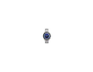 men's watch that seamlessly merges a vintage-inspired racing aesthetic with modern solar-powered functionality. Drawing design inspiration from Seiko's 1969 "Speedtimer," one of the world's first automatic chronographs, this timepiece features a vibrant b