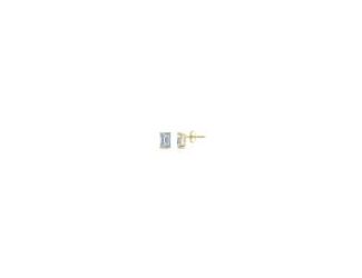 Exude elegance and timeless charm with these 1.00 ct Emerald lab-grown diamond Four-prong solitaire stud earrings, set in luxurious 14K yellow gold. Two Emerald diamonds are hand set and matched on these exquisite and with push back posts. The earrings co