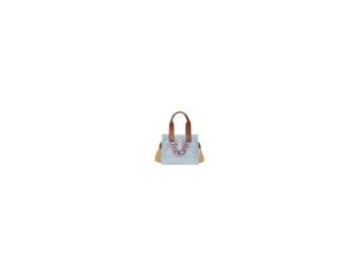 The True Religion Retro Horseshoe Denim Mini Tote combines iconic brand heritage with everyday versatility. Crafted from a durable 50% cotton/50% polyester shell, this compact tote stands out with its bold embroidered horseshoe logo and sleek leather top 