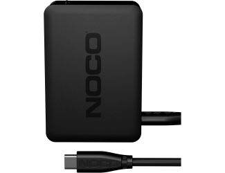 The U65 65-Watt USB-C Charger is designed for recharging NOCO Boost X Lithium Jump Starters. Engineered to safely and efficiently recharge GBX45, GBX55, GBX75 and GBX155 up to five times faster than traditional USB wall or car chargers.