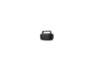 The Veho MZ-7 portable Bluetooth wireless speaker boasts a powerful 40 watts speaker output with up to 24 hours playtime from a single charge. The MZ-7 has twin pairing mode so two speakers can be used together and is water resistant with a rating of IPX6