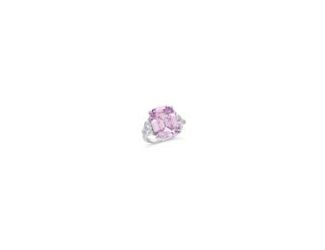 Turn heads in The Hamptons. With a bold argyle pink crystalline center and glimmering side stones, this oversized cocktail ring brings instant drama, sparkle, and serious main character energy. Main Stone: Argyle Pink Crystalline Gem Origin: Lab Created S