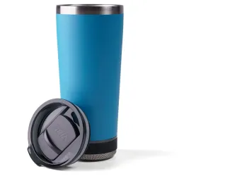 VIBE 18 oz Tumbler - Choice of 1 BASE:SoloSpeaker Powerbank Beacon -Waterblue