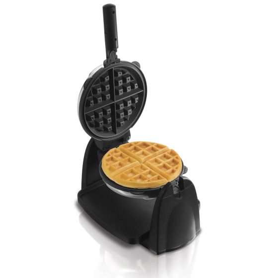 Flip Belgian Style Waffle Maker w/ Removable Plates