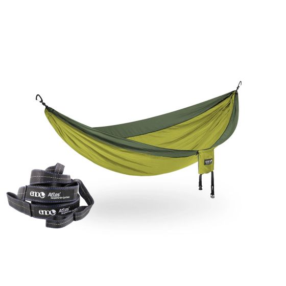 SingleNest Hammock with Straps - Melon/Olive