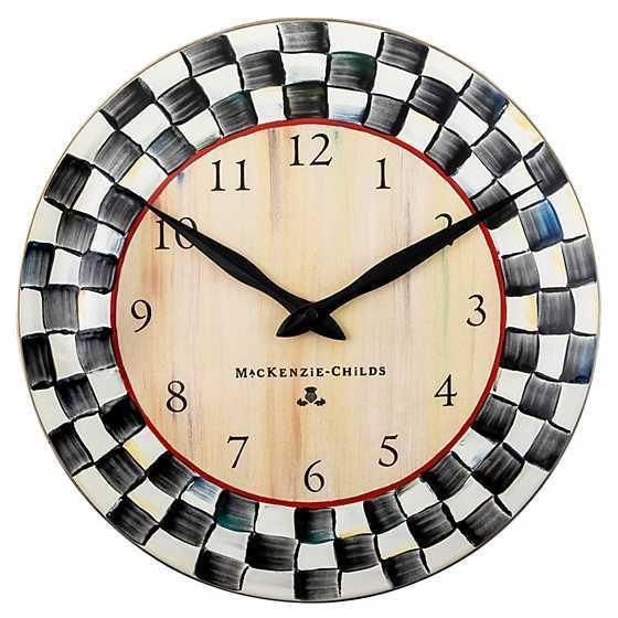 royal check wall clock