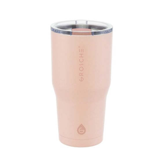 Yukon 20 oz. Insulated Coffee Tumbler. Peach Rose Pink