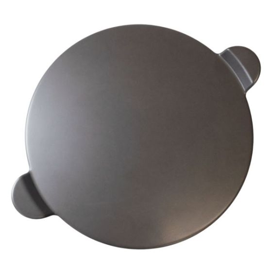 Old Stone Pizza Kitchen - 13-Inch Glazed Pizza Stone w/Handles - Grey