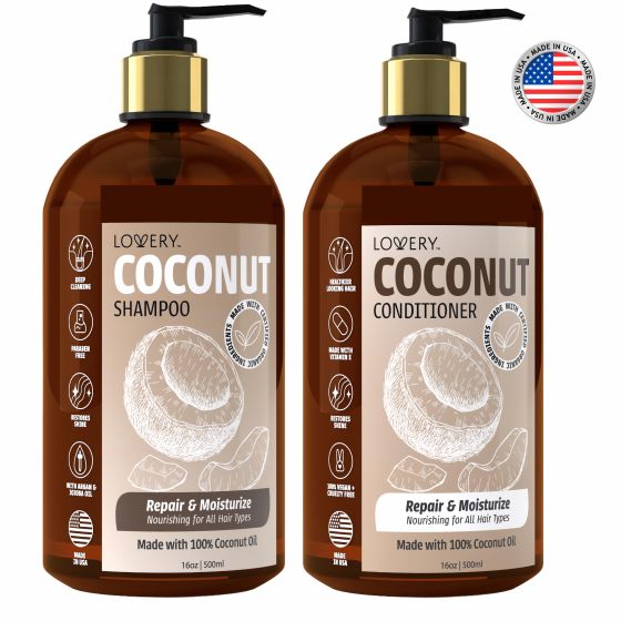 Coconut Shampoo & Conditioner Gift Size 2 Pieces