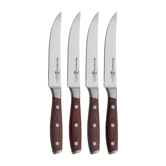 Avanta Pakkawood 4-Piece Fine Edge Steak Knife Set