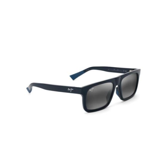 Opio Polarized Sunglasses Shiny Blue Frame Neutral Gray Lens