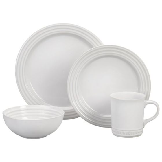16pc Vancouver Dinnerware Set White
